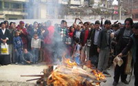   тибетцы сжигают тигровые шкуры по настоянию далай-ламы